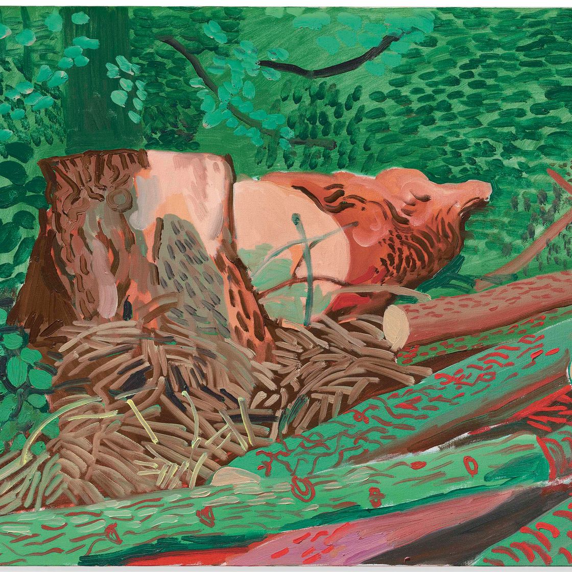 David Hockney — Срубленный тотем, 8 сентября 2009