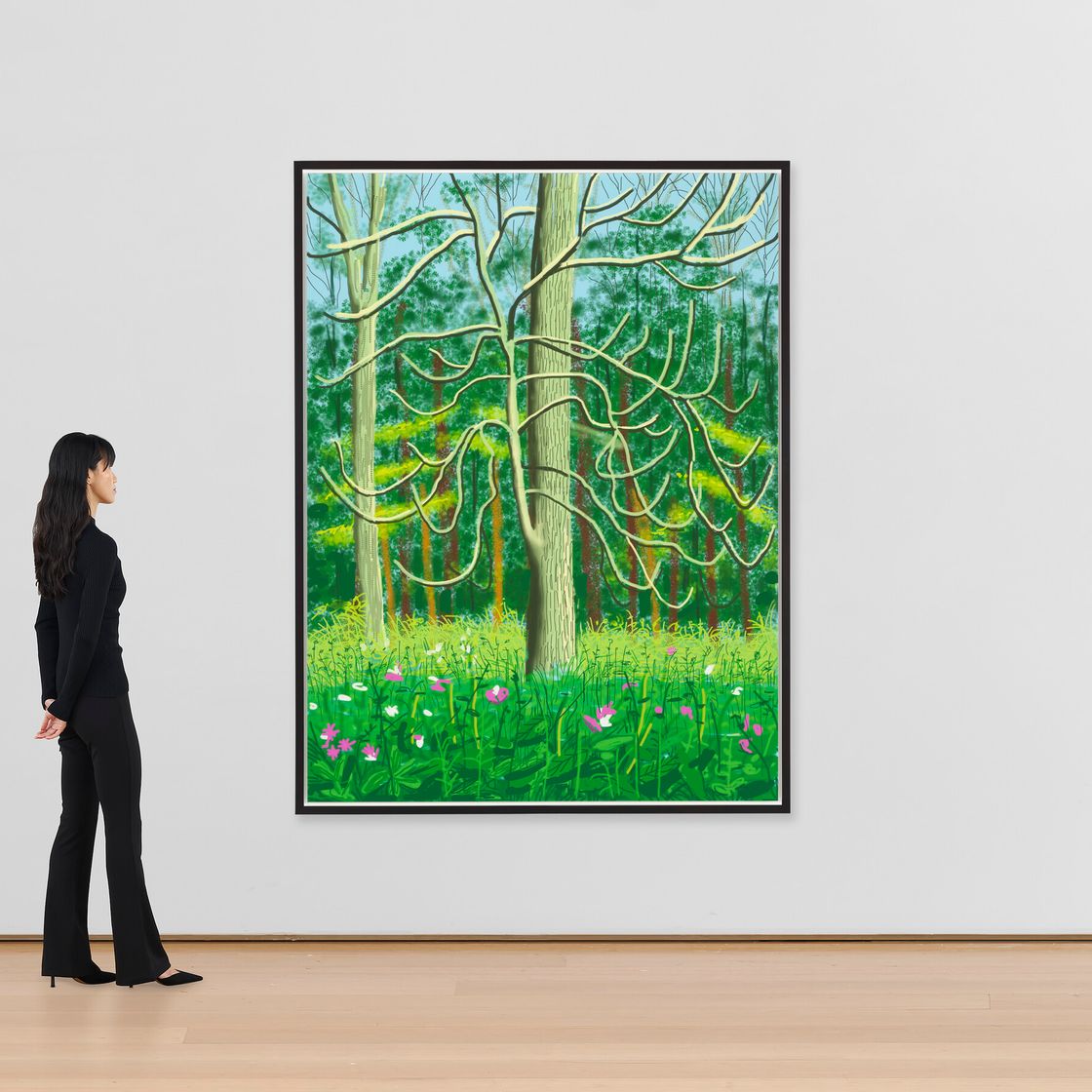 David Hockney — Приход весны в Уолдгейт, Восточный Йоркшир, в 2011 году (двадцать одиннадцать часов) - 4 мая, изображение 4