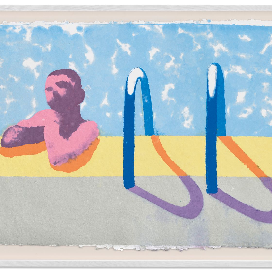 David Hockney — Грегори в бассейне (Бумажный бассейн 4), изображение 1
