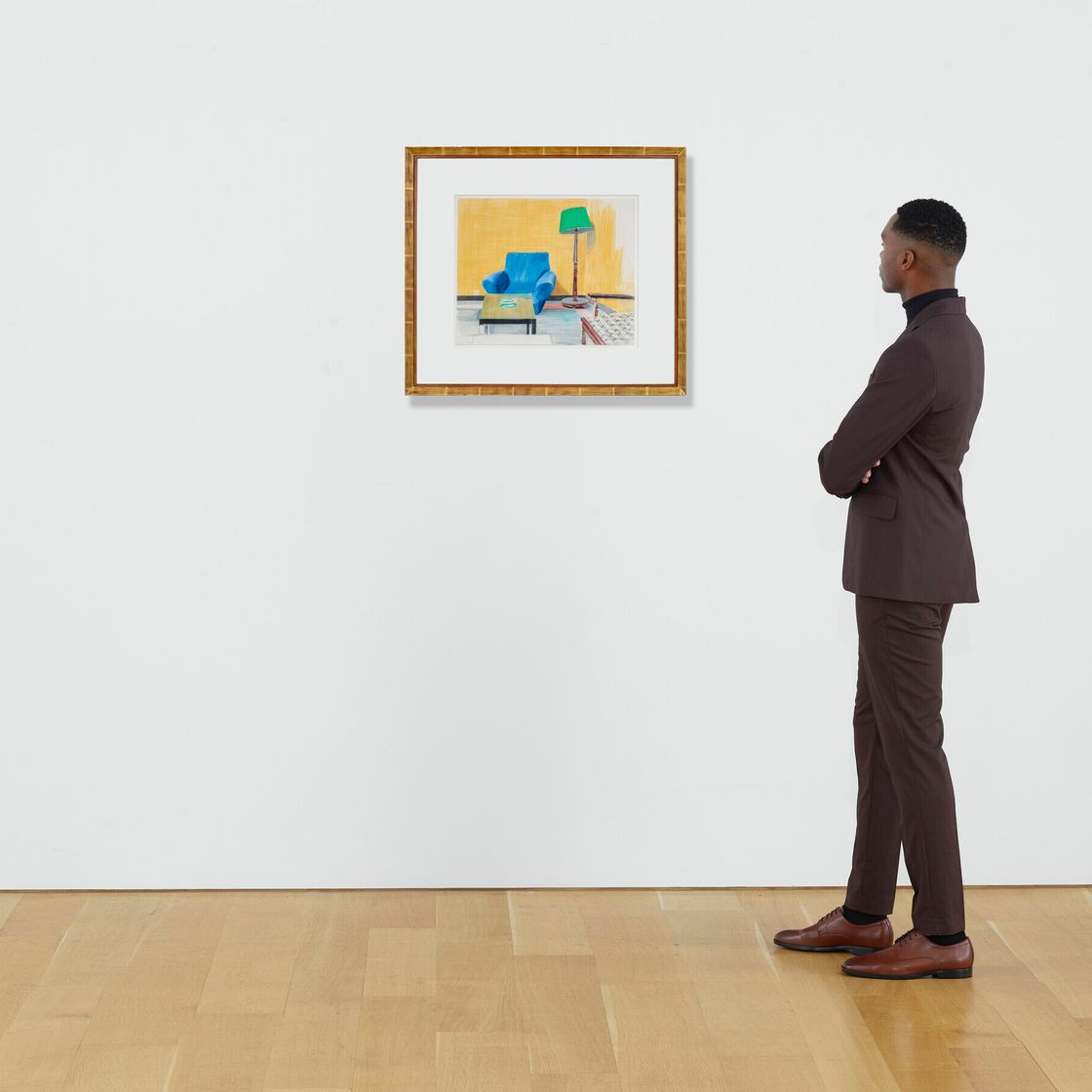 David Hockney — Кресло, стол и лампа, изображение 2