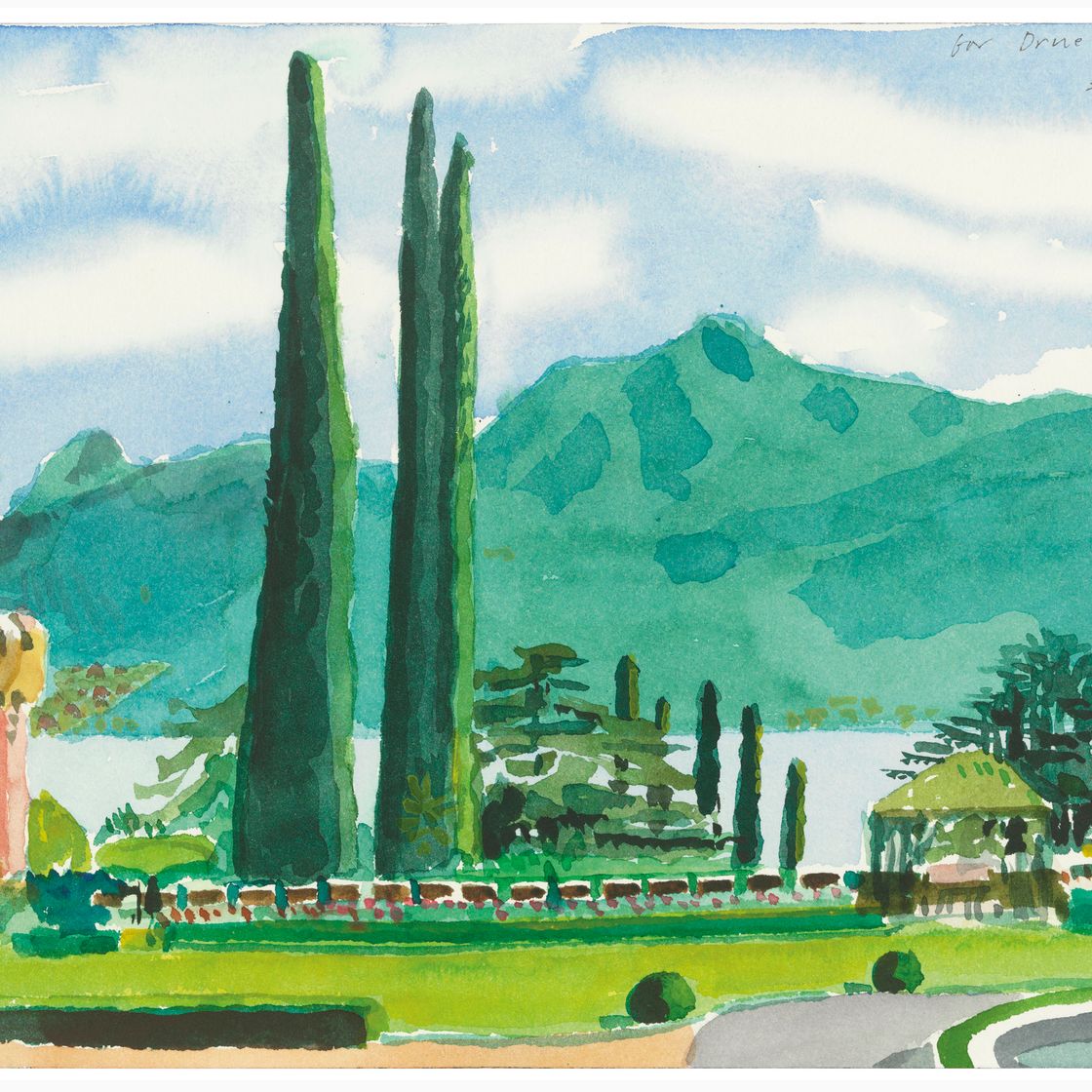 David Hockney — Озеро Комо