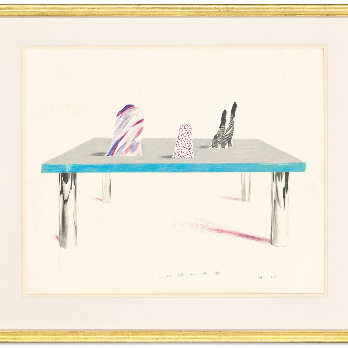 David Hockney — Стеклянный столик с натюрмортом, изображение 2