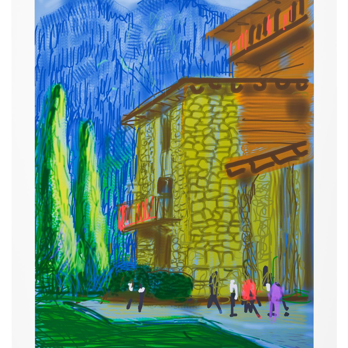 David Hockney — Без названия № 1, из Йосемитского комплекса, изображение 1