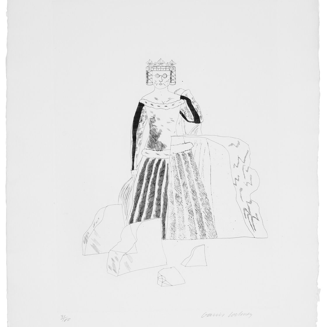 David Hockney — Иллюстрации к шести сказкам Братьев Гримм, изображение 9