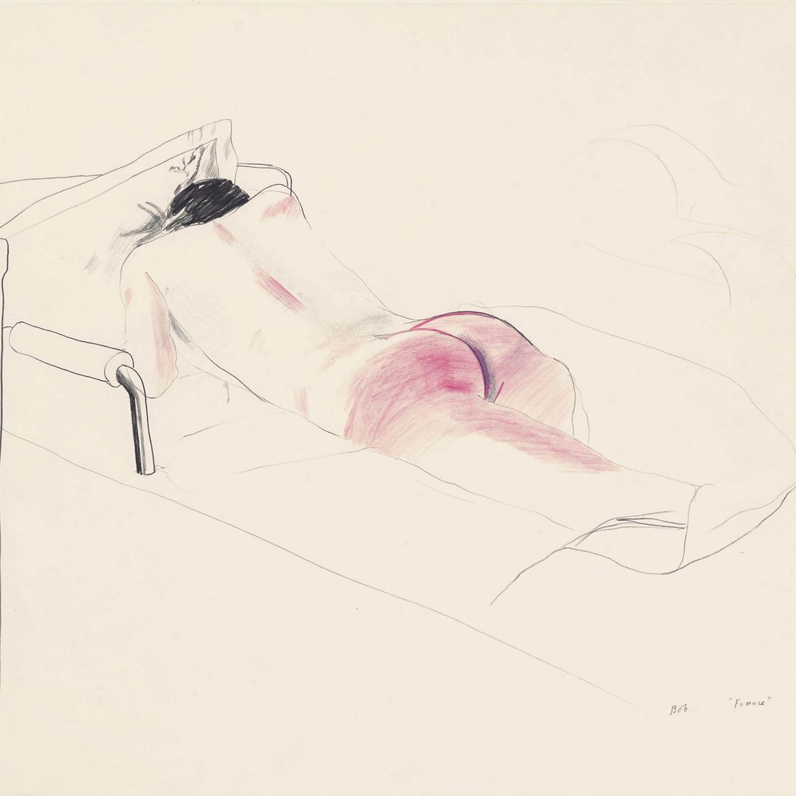 David Hockney — Боб на борту "Франции"