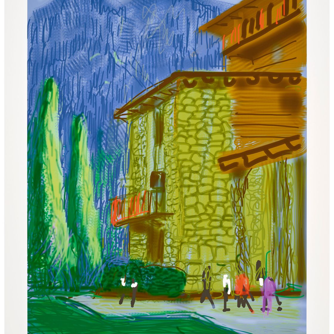 David Hockney — Без названия № 1, из Йосемитского комплекса