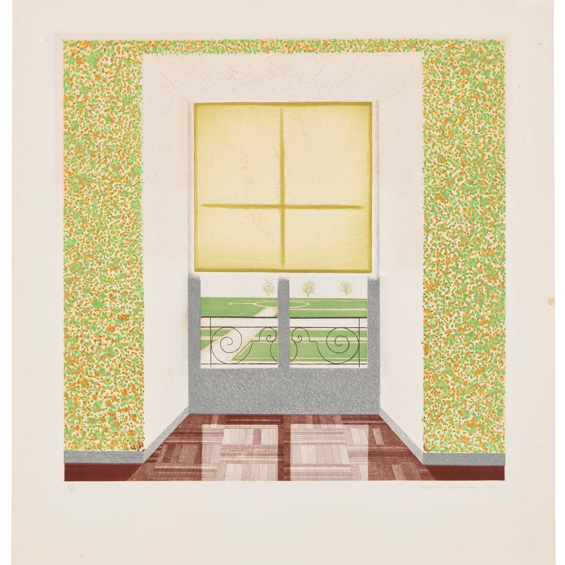 David Hockney — Контражур во французском стиле