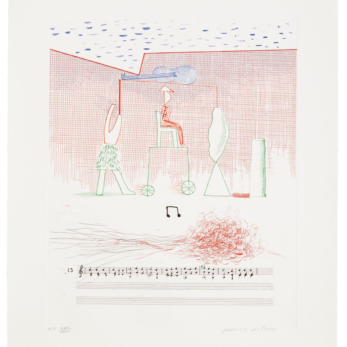 David Hockney — Синяя гитара, изображение 7