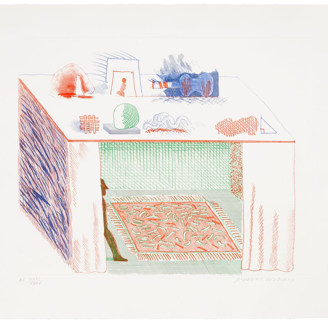 David Hockney — Синяя гитара, изображение 10