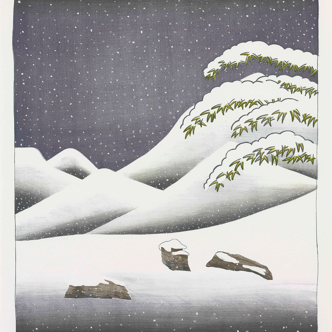 David Hockney — Серия "Погода" (S.A.C. 136-141; Токио 127-132), изображение 6