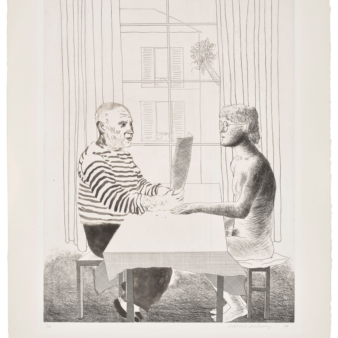 David Hockney — Художник и модель