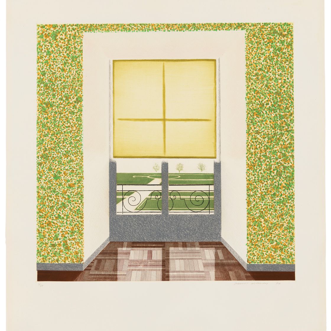 David Hockney — Контражур во французском стиле