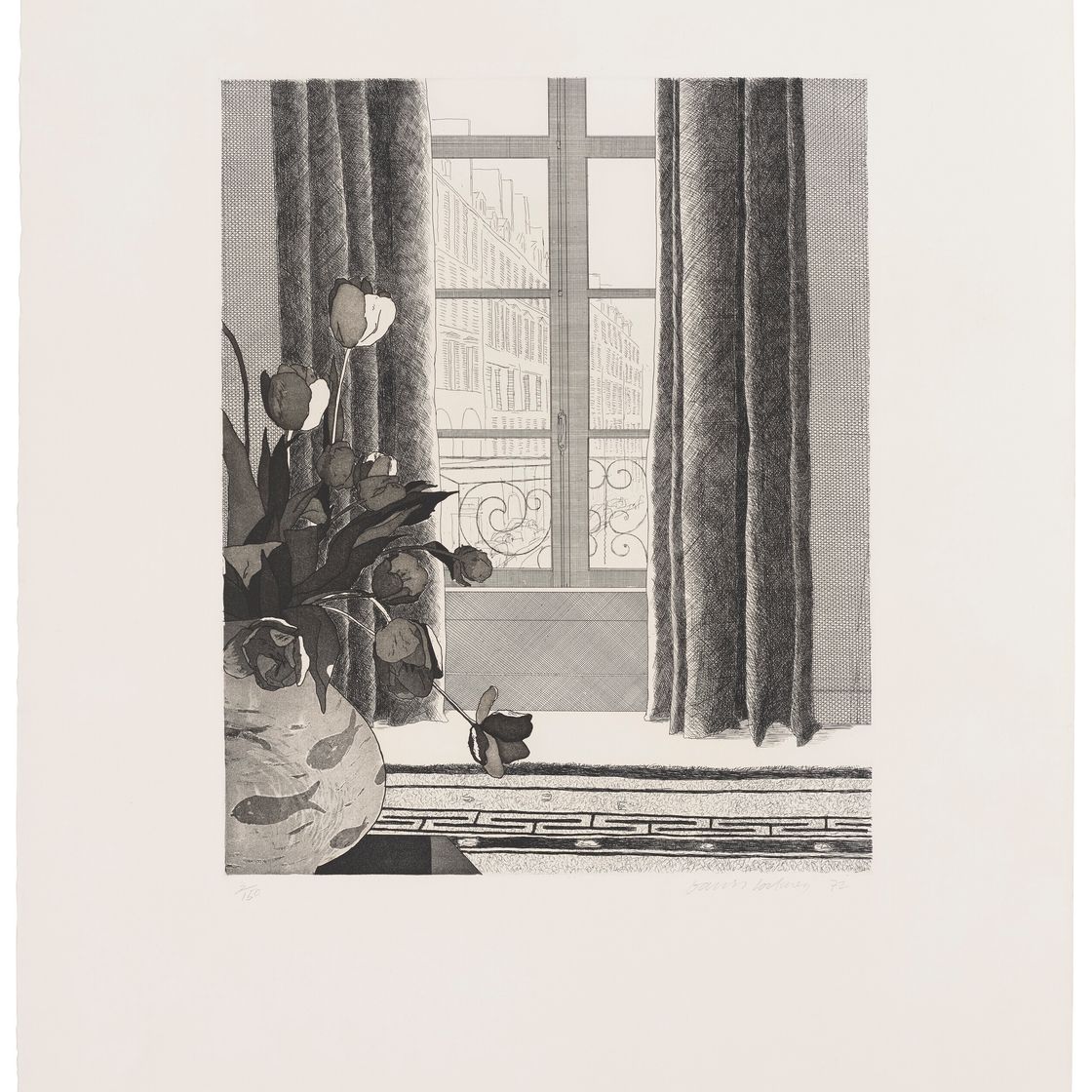David Hockney — Улица Сены