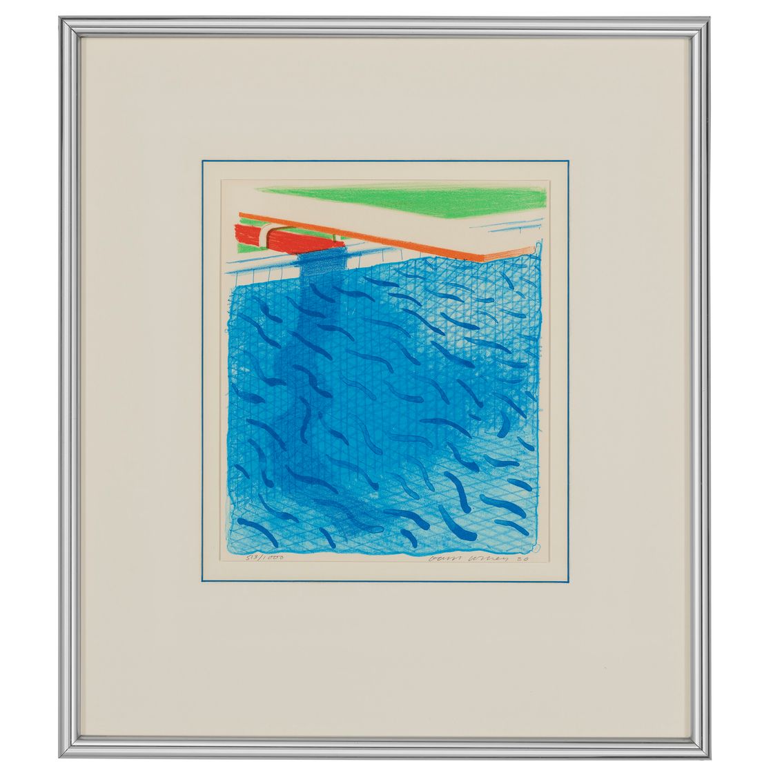 David Hockney — Бассейн из бумаги и синих чернил для книги, изображение 2
