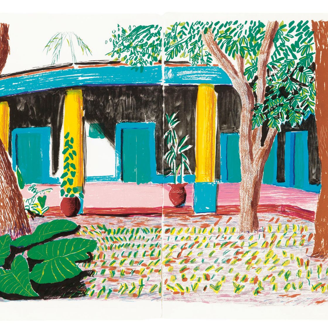 David Hockney — Отель "Акатлан": Второй день после переезда в центр внимания