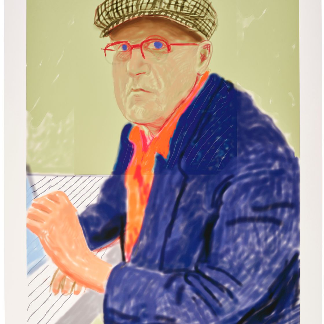 David Hockney — Автопортрет, 14 марта 2012 года, изображение 1