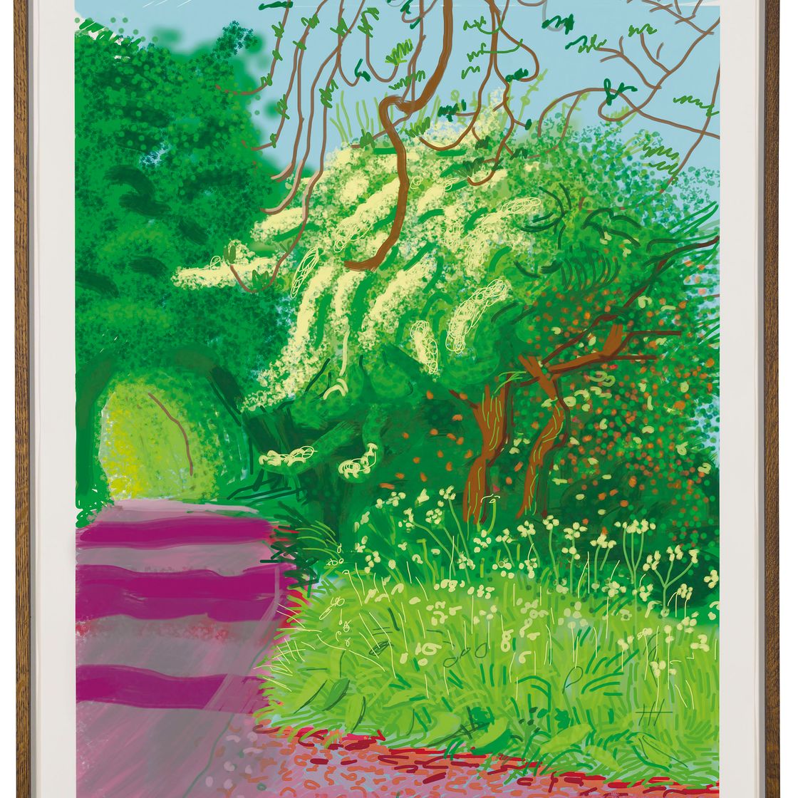 David Hockney — Приход весны в Уолдгейт, Восточный Йоркшир, в 2011 году (двадцать одиннадцать) - 14 мая 2011, изображение 2