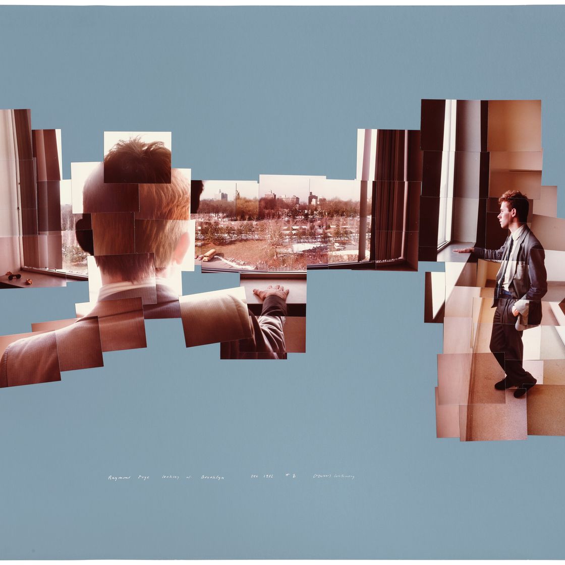 David Hockney — Рэймонд Фой смотрит на Бруклин, декабрь 1982 года