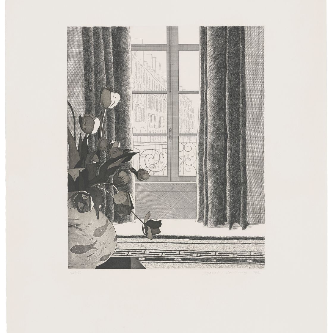 David Hockney — Улица Сены