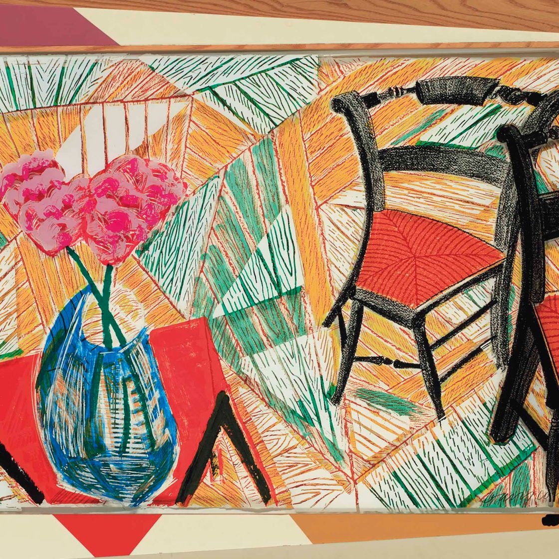 David Hockney — Проходя мимо двух стульев, из движущегося фокуса