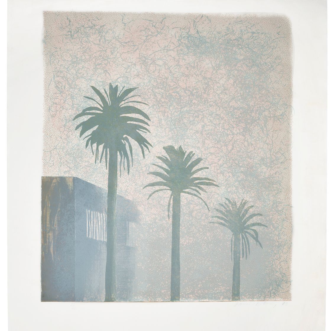 David Hockney — Туман, из серии "Погода"