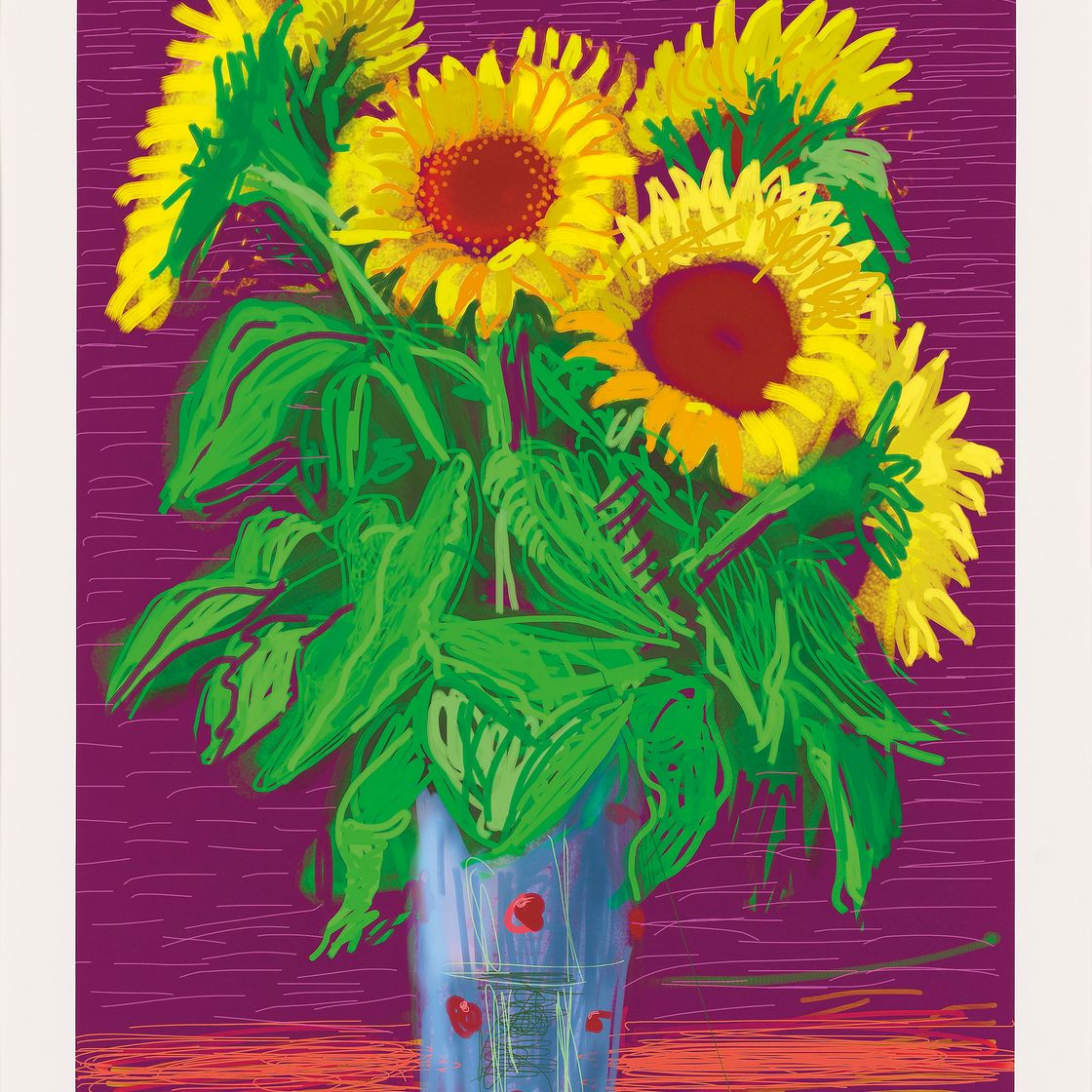 David Hockney — Подсолнухи
