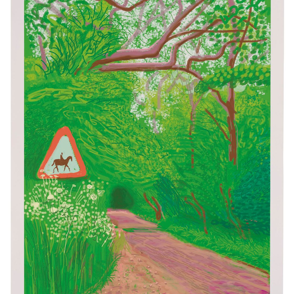 David Hockney — Приход весны в Уолдгейт, Восточный Йоркшир, в 2011 году (двадцать одиннадцать часов) - 30 мая 2011, изображение 1