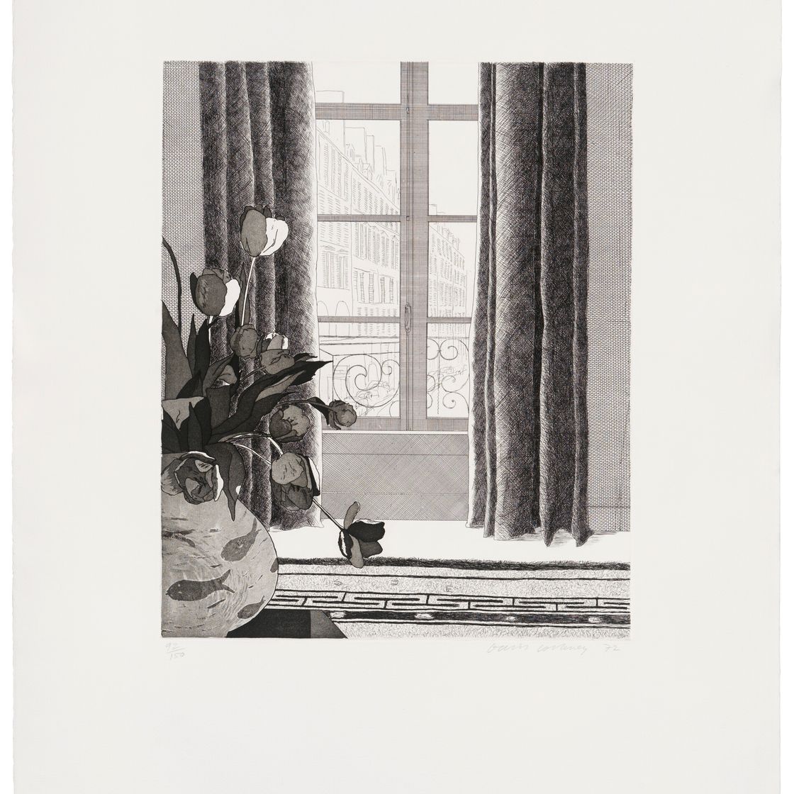 David Hockney — Улица Сены