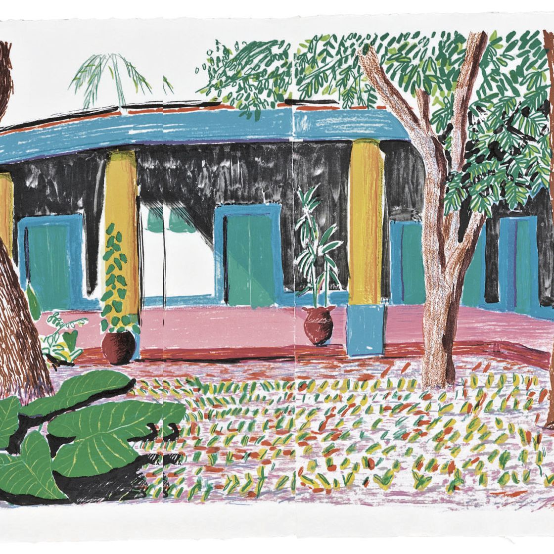 David Hockney — Отель "Акатлан": Второй день после переезда (T. 283; M.C.A.T. 270)