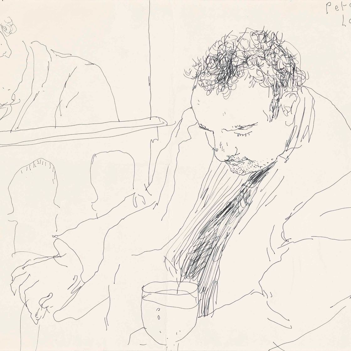 David Hockney — Питер Лэнган спит