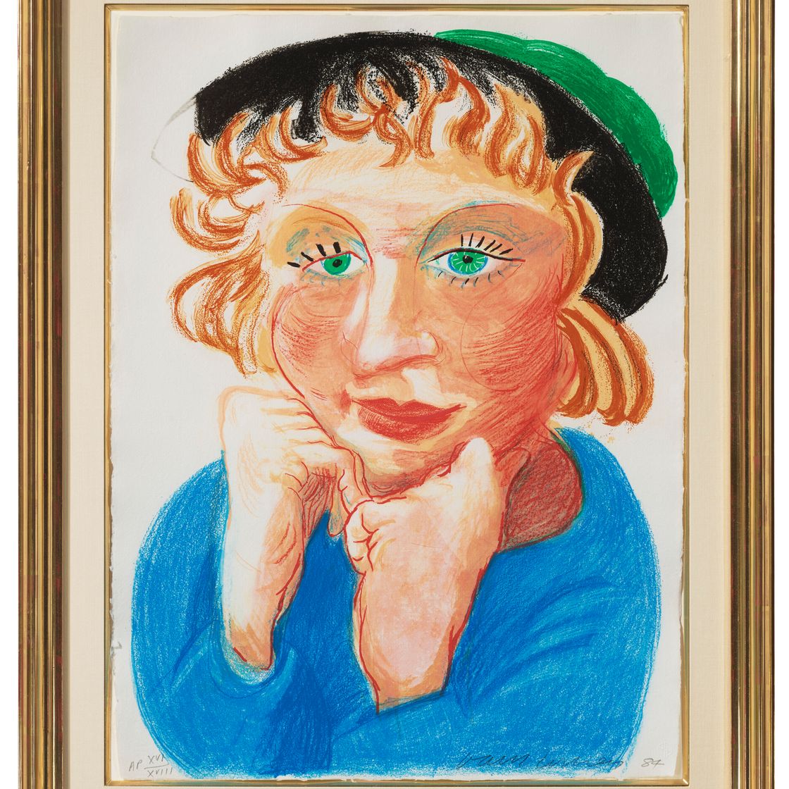 David Hockney — Селия в зеленой шляпе, из фильма "Движущийся фокус", изображение 2