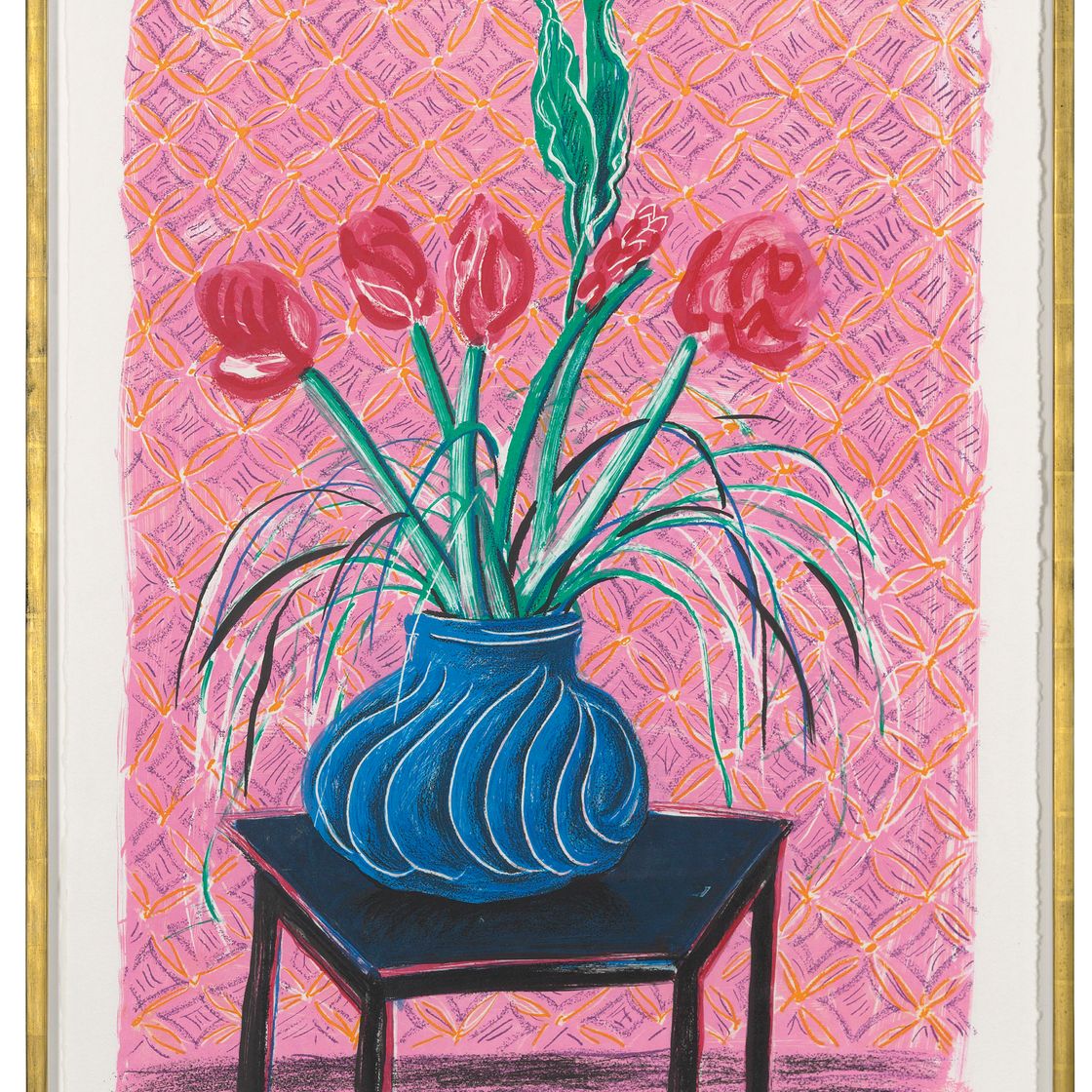David Hockney — Амариллис в вазе, от: Moving Focus, изображение 2