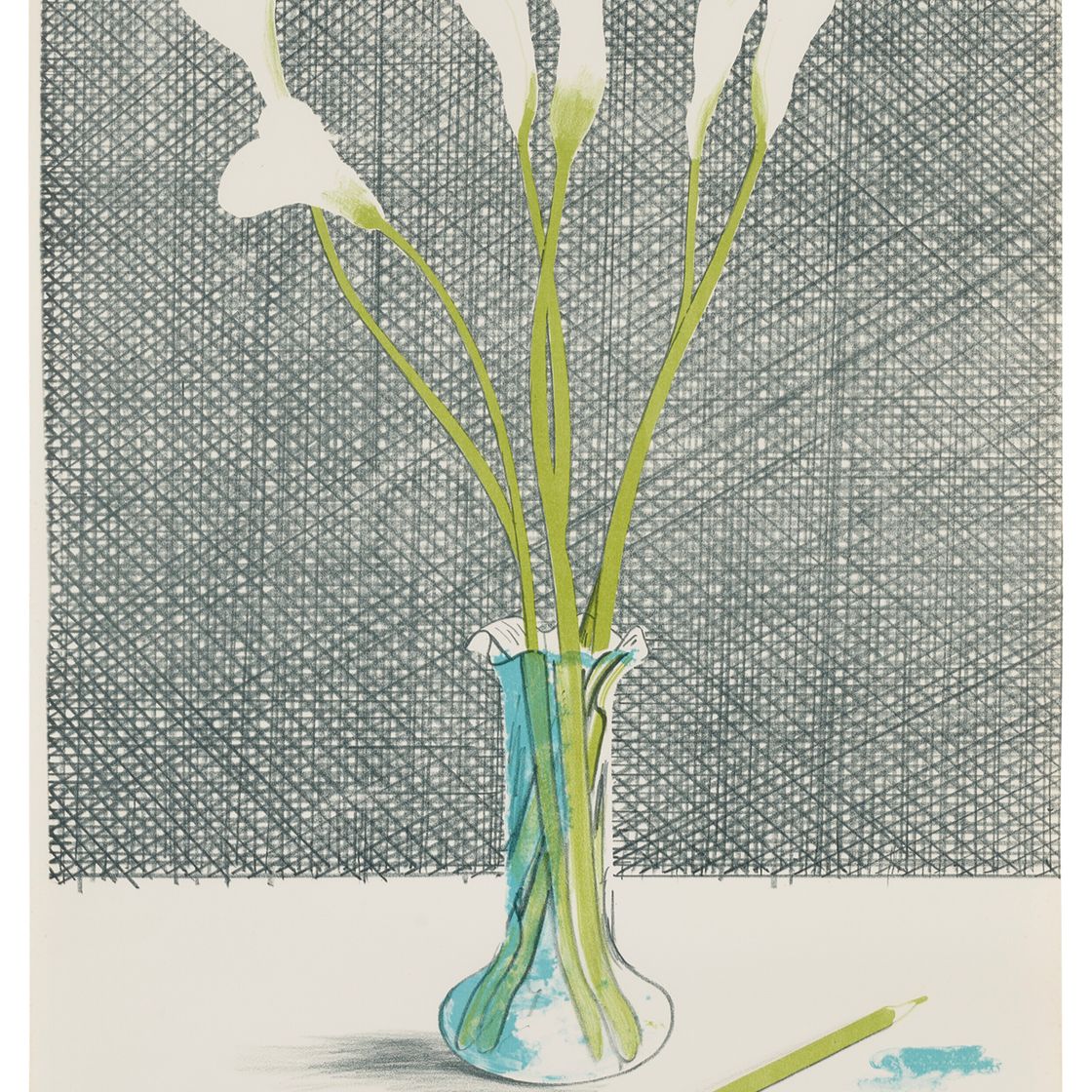 David Hockney — Лилии