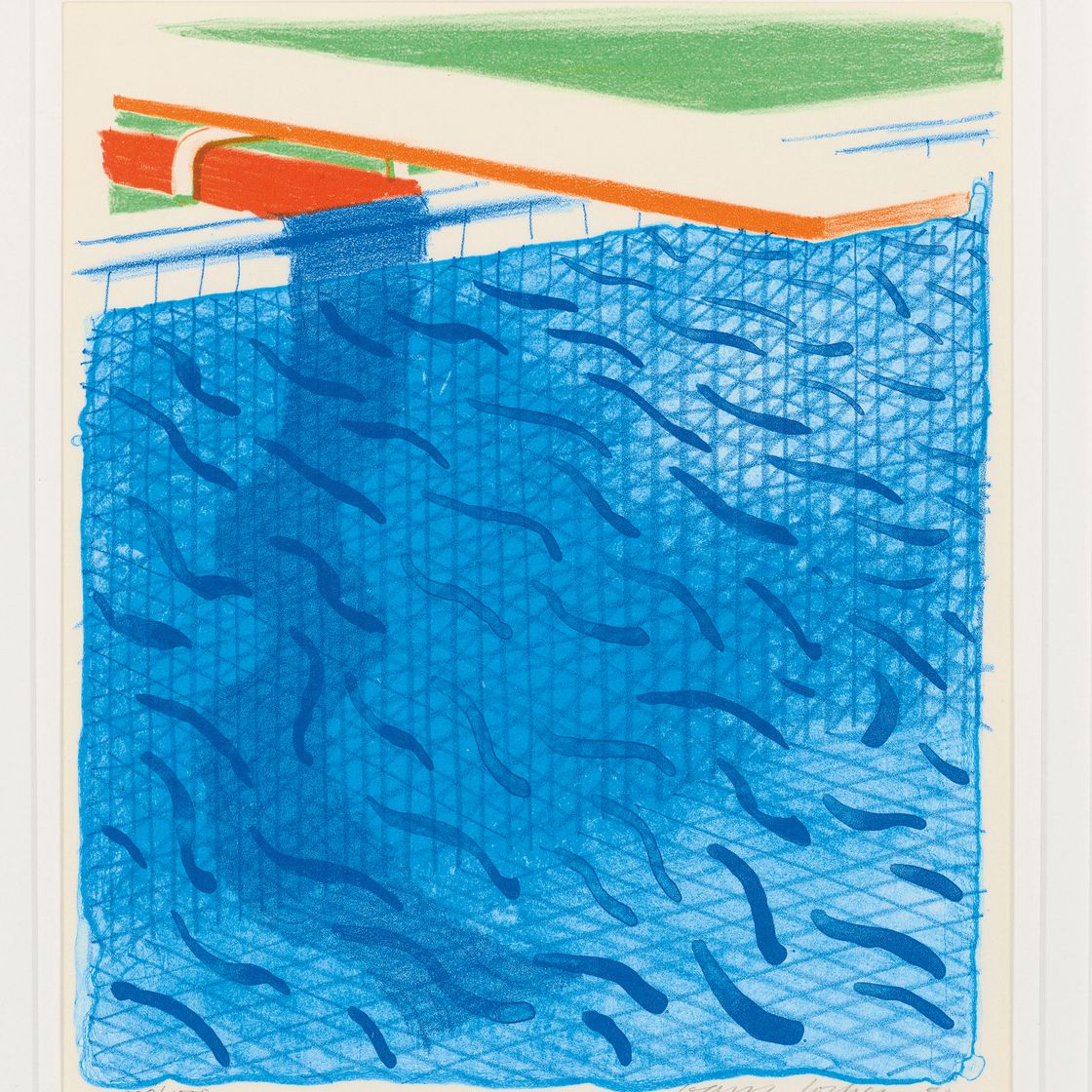 David Hockney — Бассейн, сделанный из бумаги и синих чернил для книги