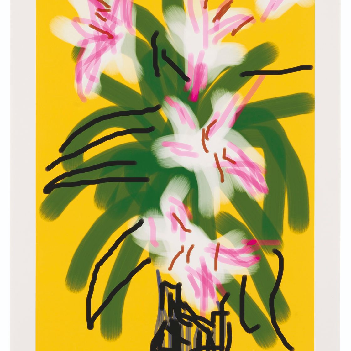 David Hockney — Лилии