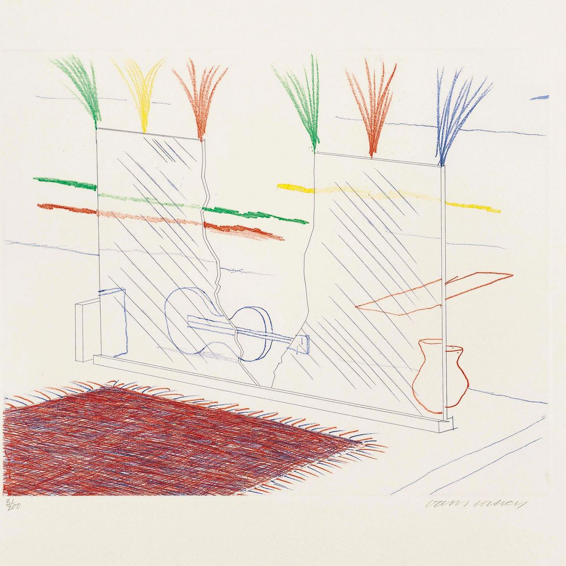 David Hockney — Синяя гитара (S.A.C. 199-218; Токио 178-196), изображение 14