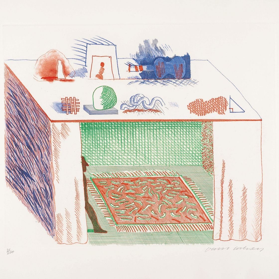 David Hockney — Синяя гитара (S.A.C. 199-218; Токио 178-196), изображение 16