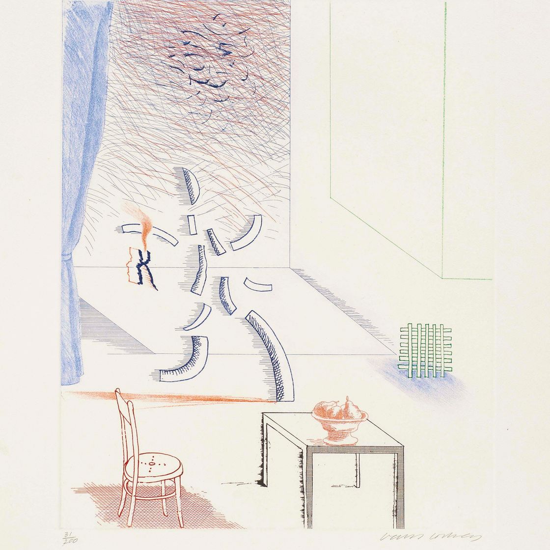 David Hockney — Синяя гитара (S.A.C. 199-218; Токио 178-196), изображение 3
