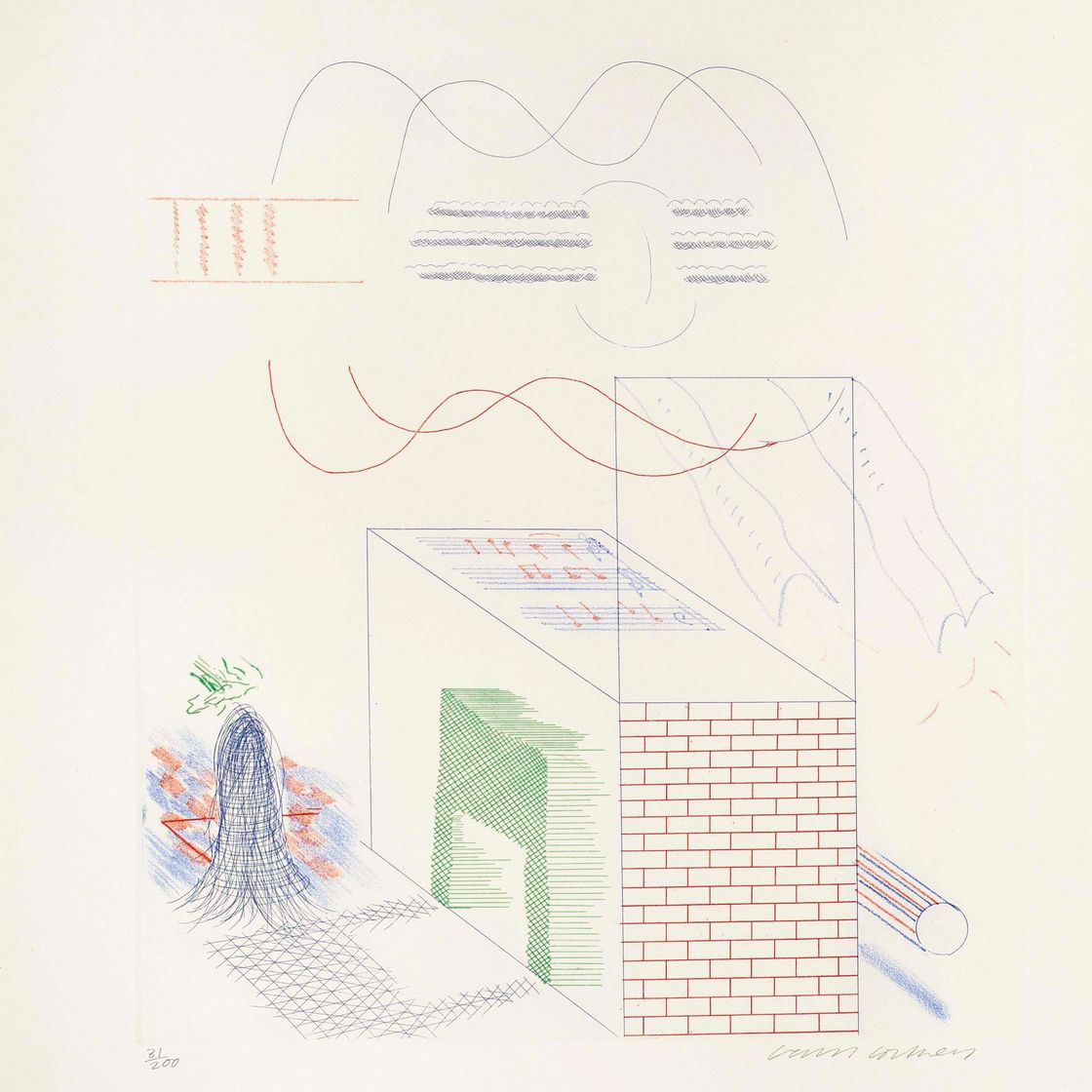 David Hockney — Синяя гитара (S.A.C. 199-218; Токио 178-196), изображение 7