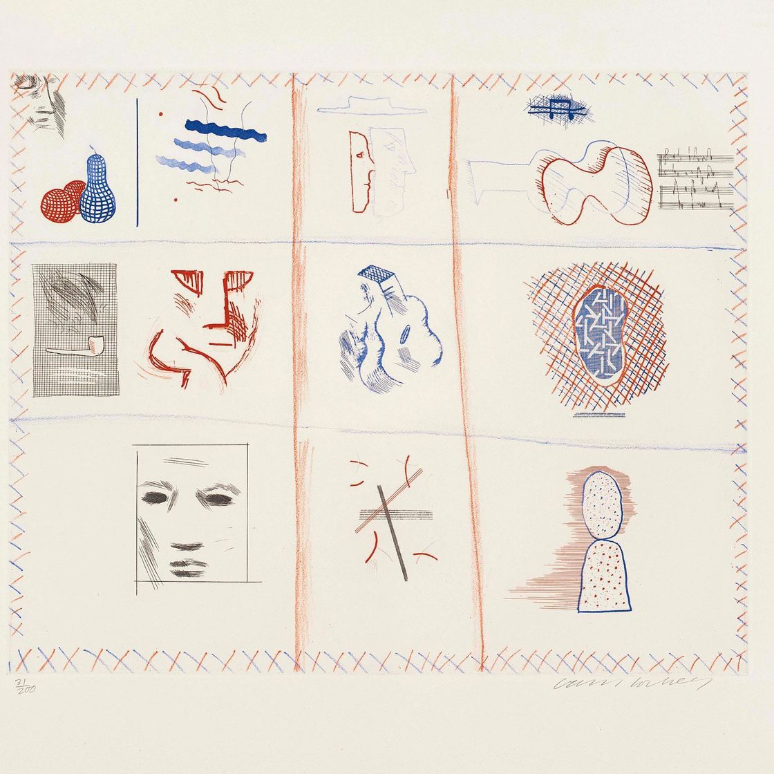 David Hockney — Синяя гитара (S.A.C. 199-218; Токио 178-196), изображение 10