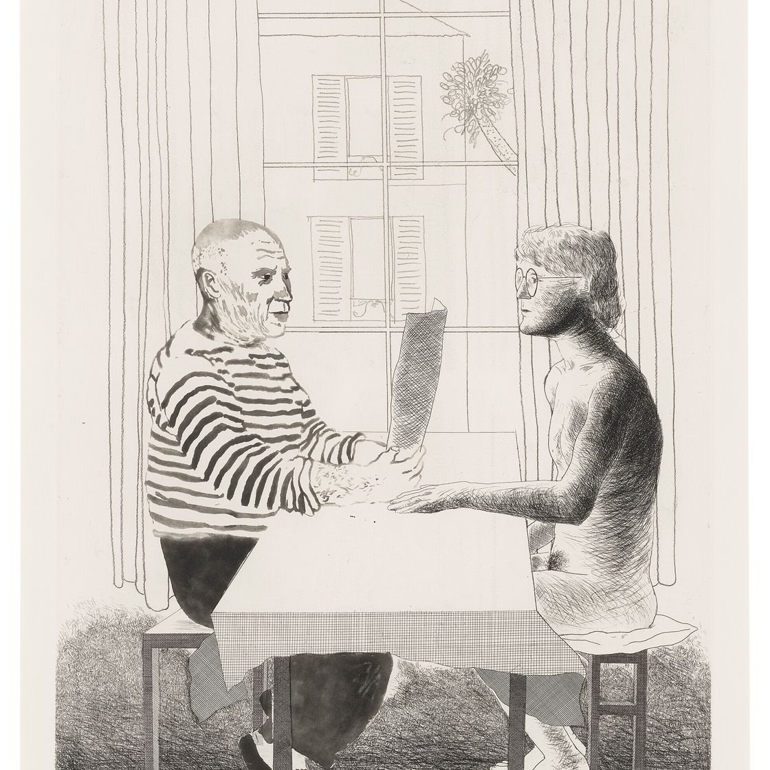David Hockney — Художник и модель