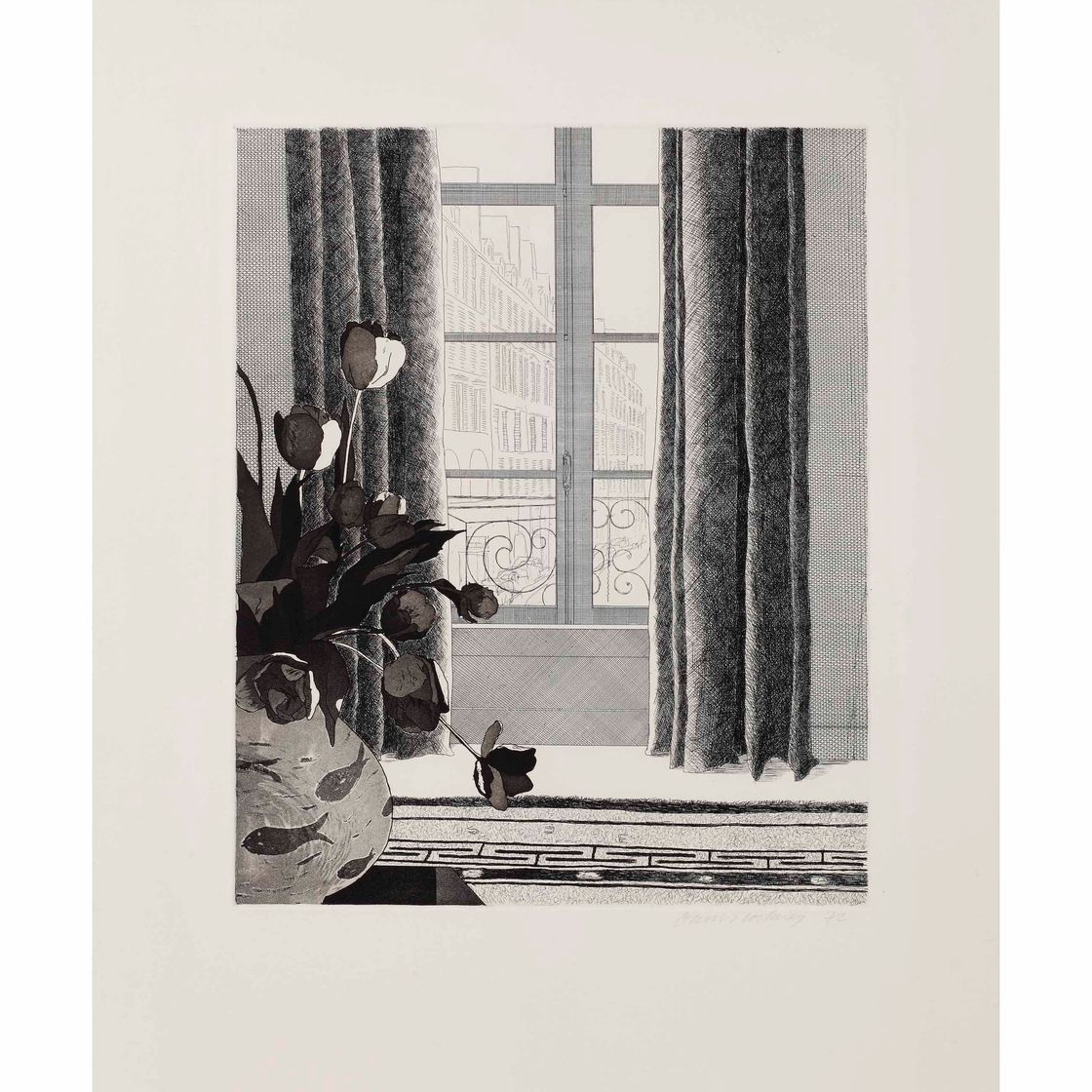 David Hockney — Улица Сены