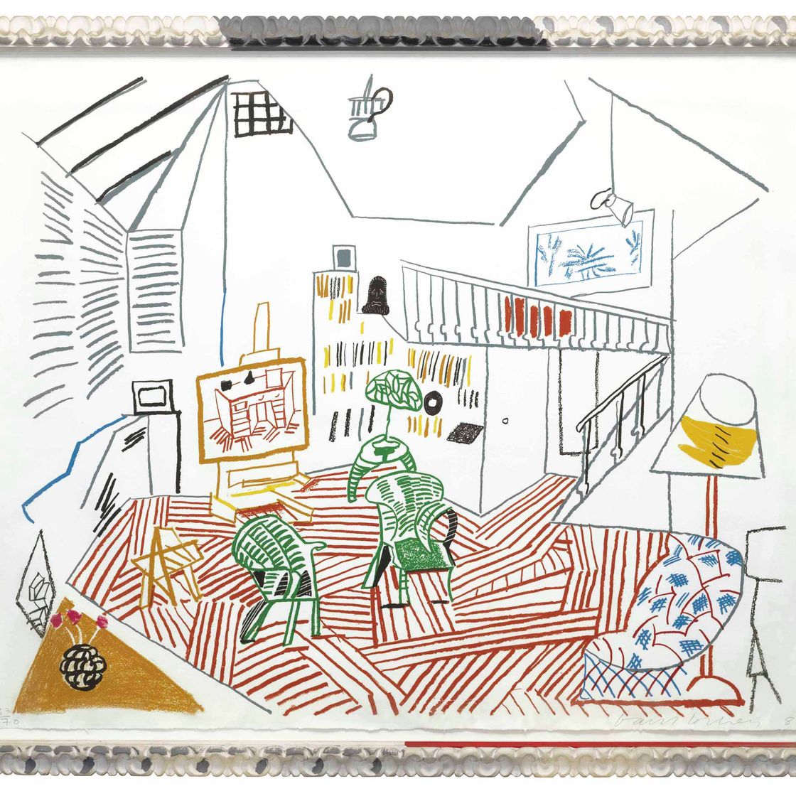 David Hockney — Интерьер студии Pembroke, от Moving Focus