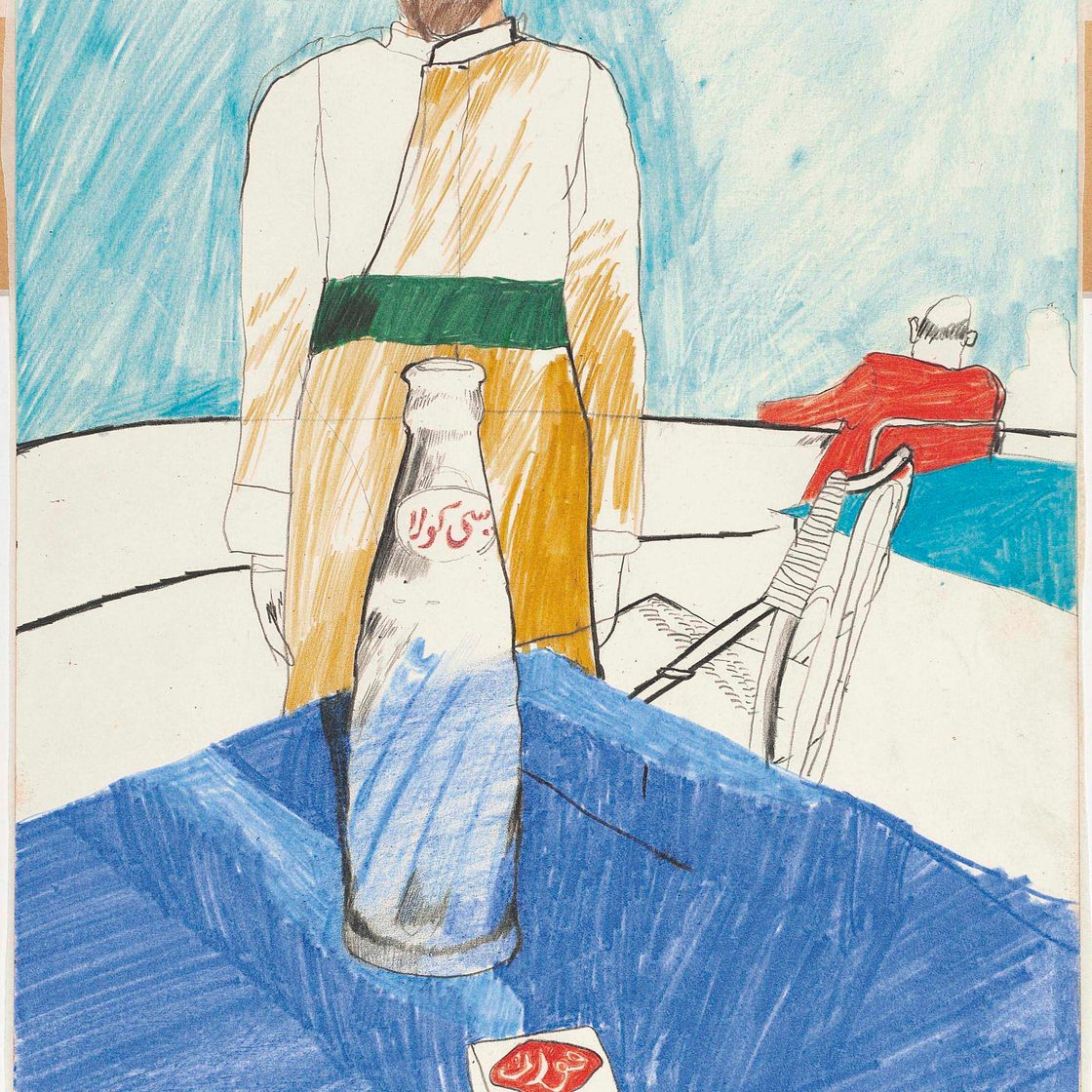David Hockney — Официант, Александрия