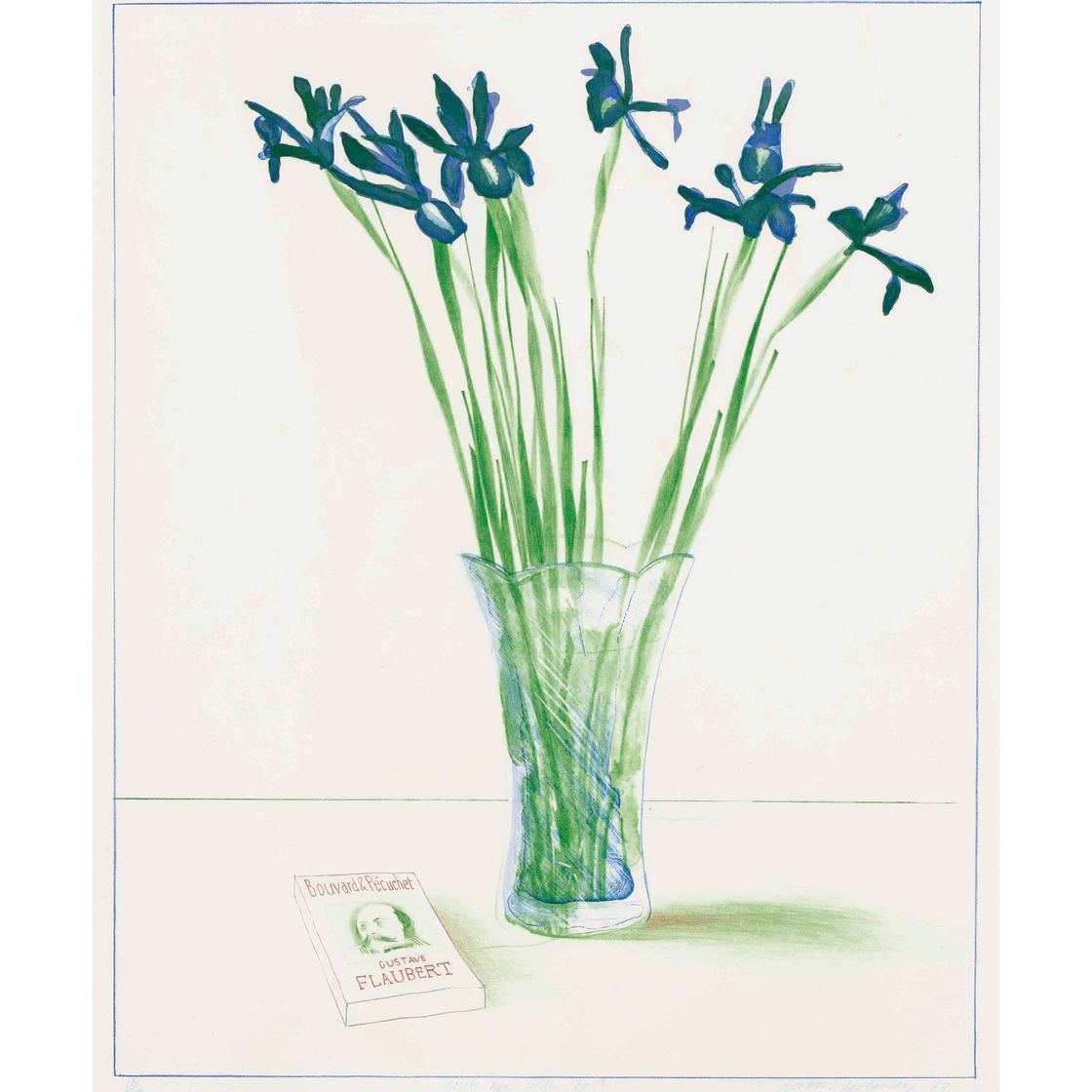 David Hockney — Натюрморт с книгой
