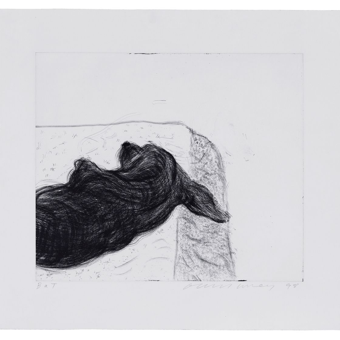 David Hockney — Собачья стенка: одна тарелка