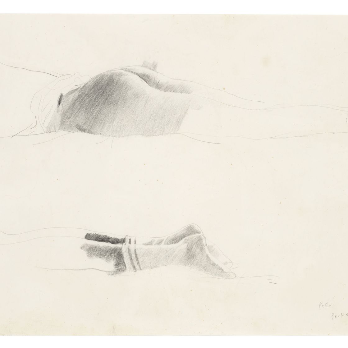 David Hockney — Питер, Беркли (Исследование для комнаты, Тарзана), изображение 1
