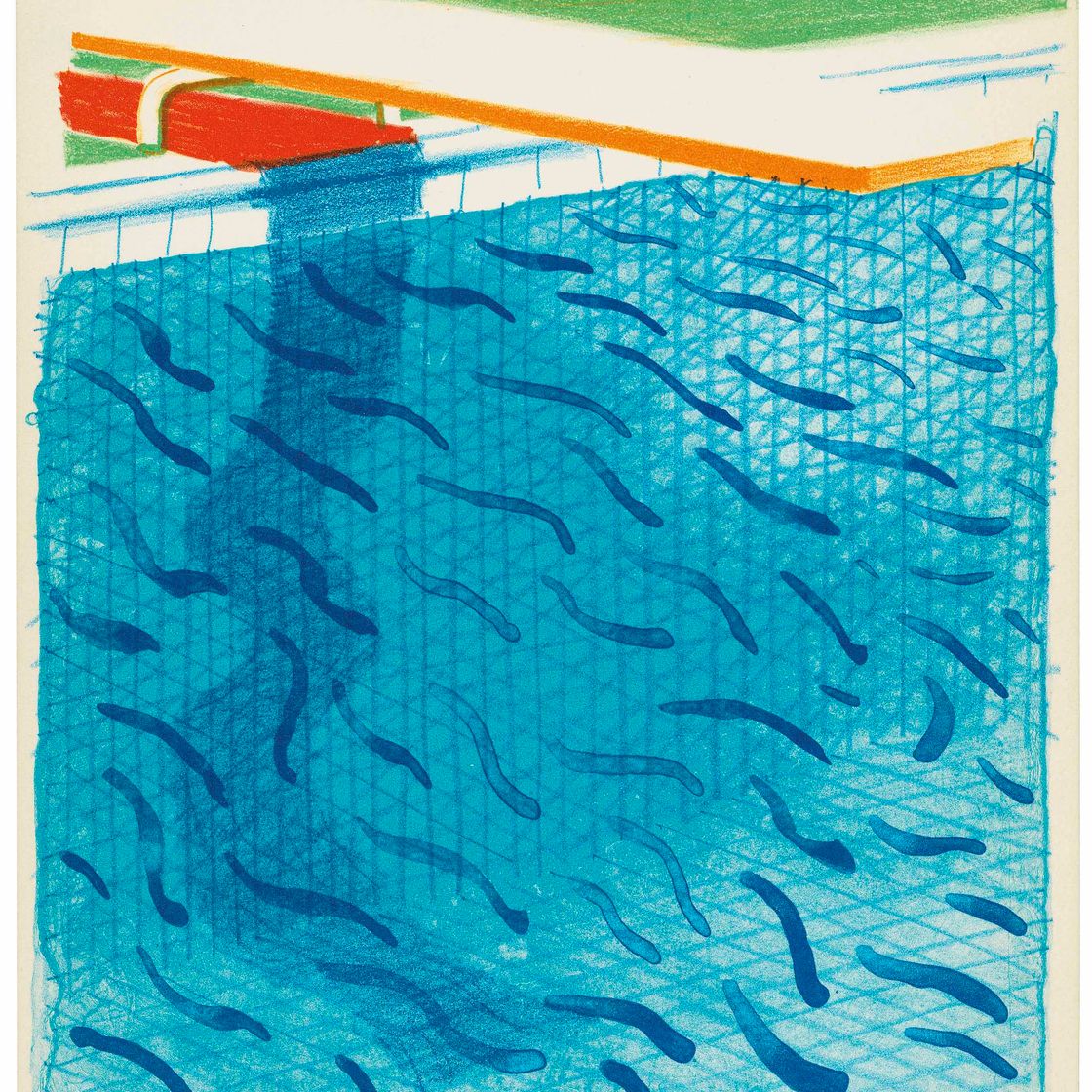 David Hockney — Бассейн, сделанный из бумаги и синих чернил для книги