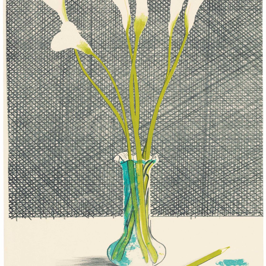 David Hockney — Лилии