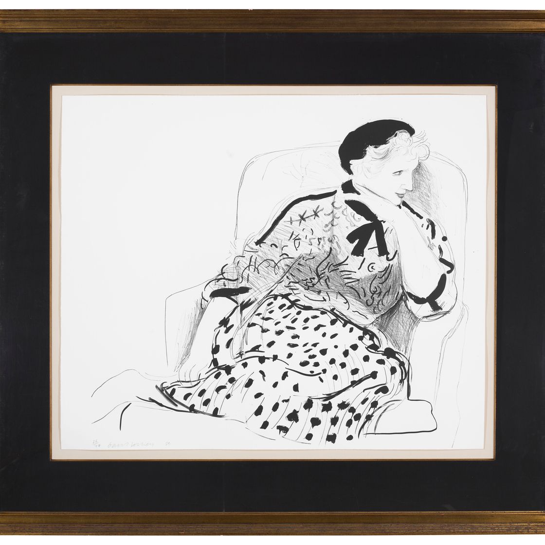 David Hockney — Селия в кресле, изображение 2